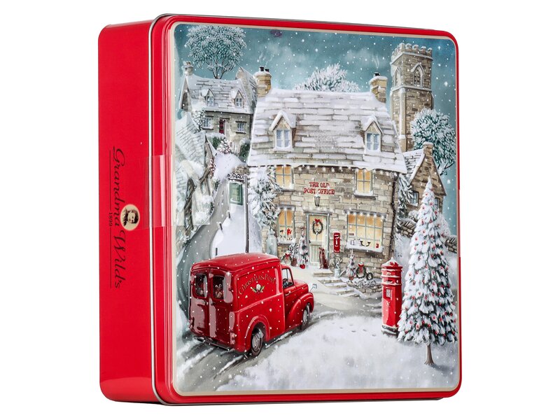 Gwilds Embossed Winter Village tin 400g