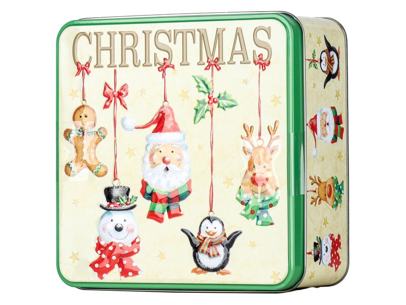 Gwilds Embossed Christmas Character Bauble Tin 200g