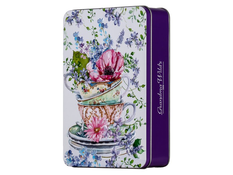 Gwilds Embossed Summer Tea Cup Tin 200g