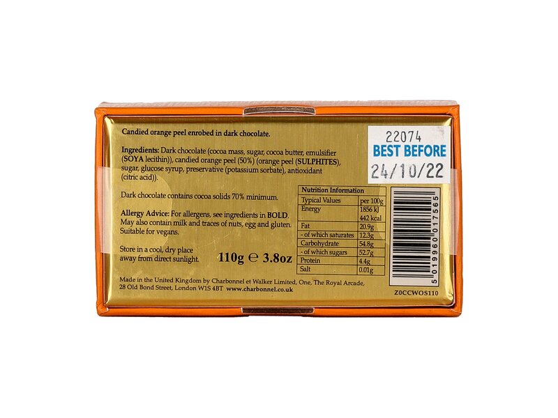 Charbonnel et Walker Candied Orange Sticks 110g