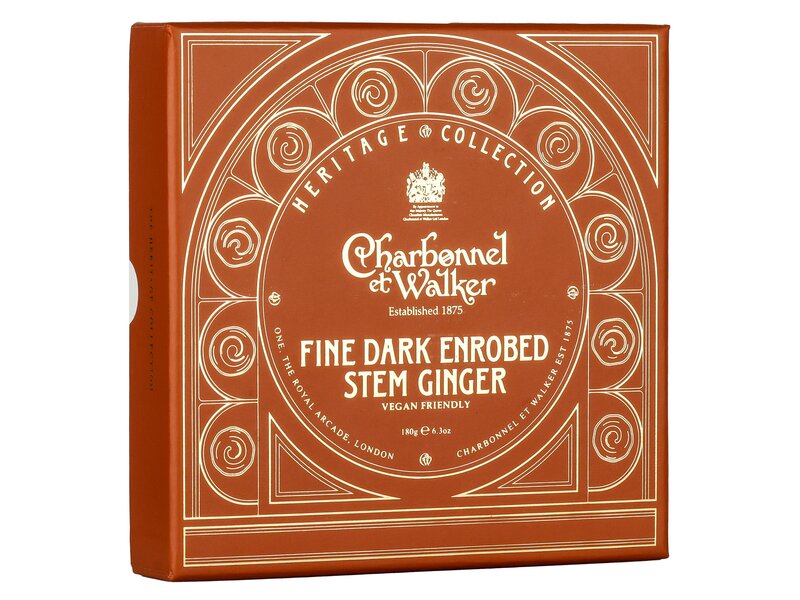 Charbonnel et Walker Fine Dark Enrobed Stem Ginger 180g