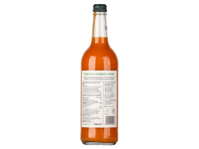 James White Carrot Organic Vegetable Juice750ml