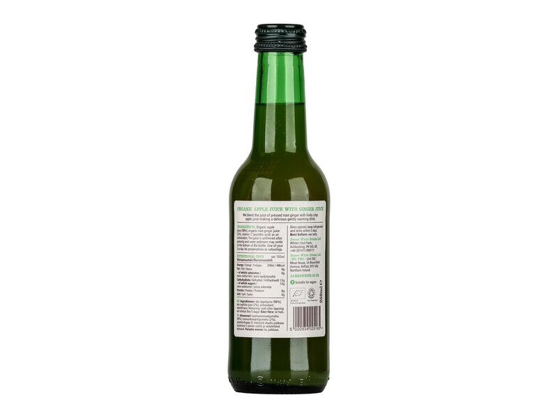 James White Apple & Ginger Organic Fruit Juice 250ml