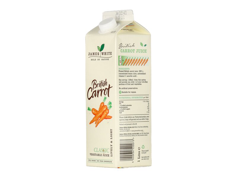 James White British Carrot Juice Box 1l