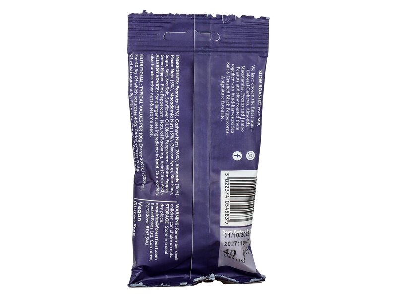 Forest Feast sea salt & black peppercorn mixed nuts 40g
