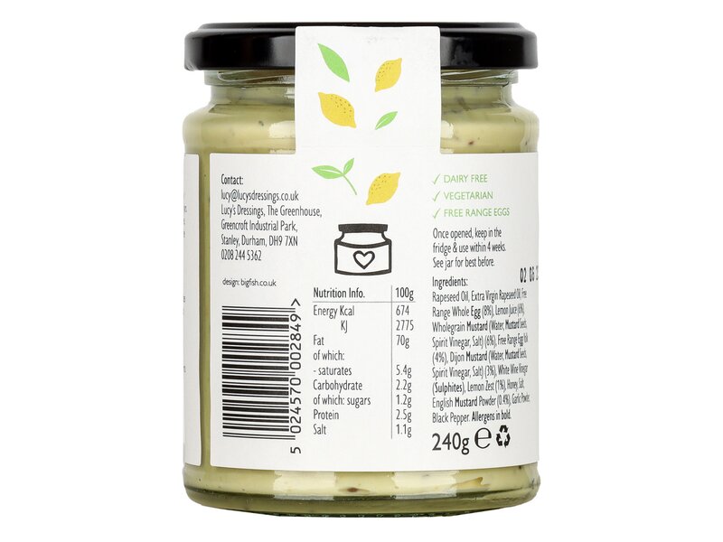 Lucy's Mayonnaise Lemon Mustard 240g