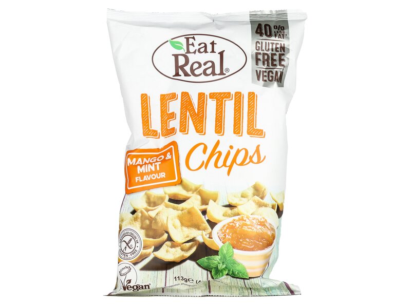 Eat Real Lentil Mango Mint Chips 113g