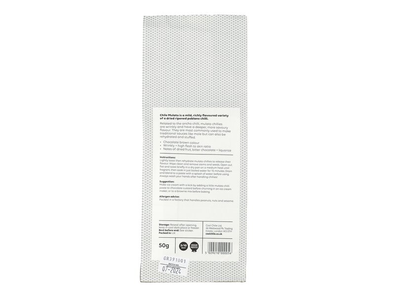 Cool Chile Mulato Chilies Whole 50g