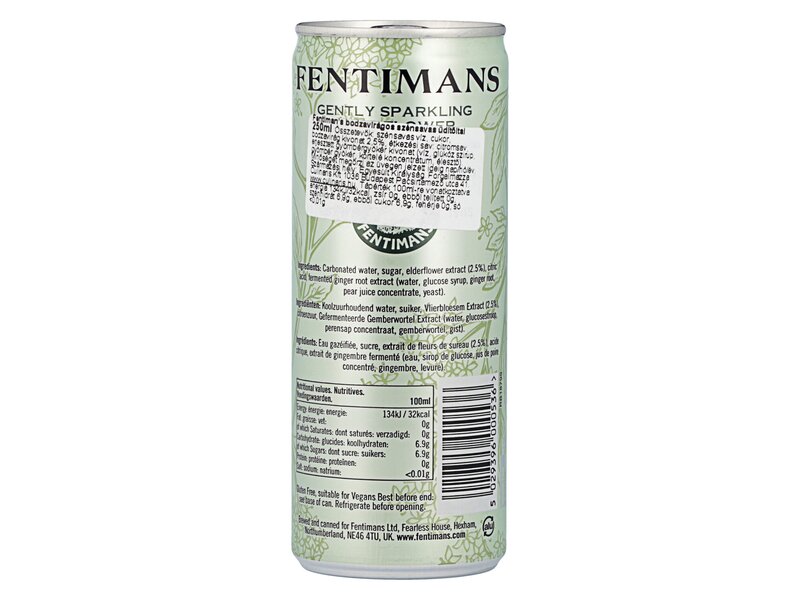Fentimans Can Gently Sparkling Elderflower 250ml