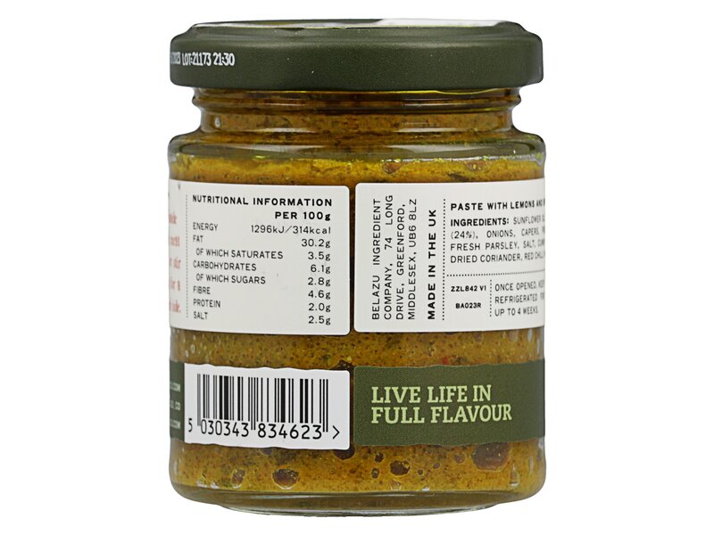 Belazu Chermoula Coriander and cumin paste 130g