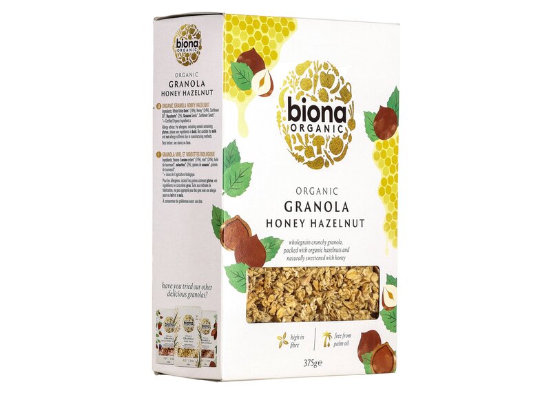 Amisa Organic Granola Honey Hazelnut 375g