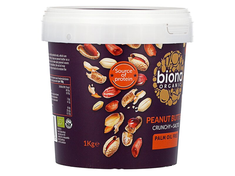 Biona Organic Peanut Butter Crunchy Salted 1kg