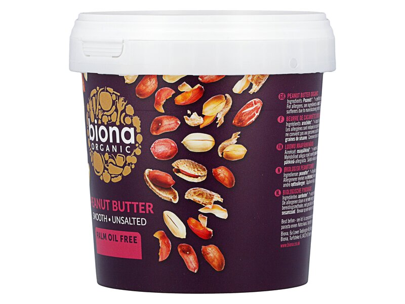 Biona Organic Peanut Butter Smooth Unsalted 1kg