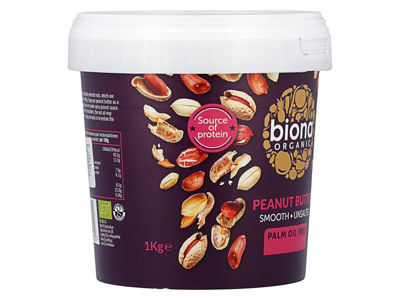 Biona Organic Peanut Butter Smooth Unsalted 1kg