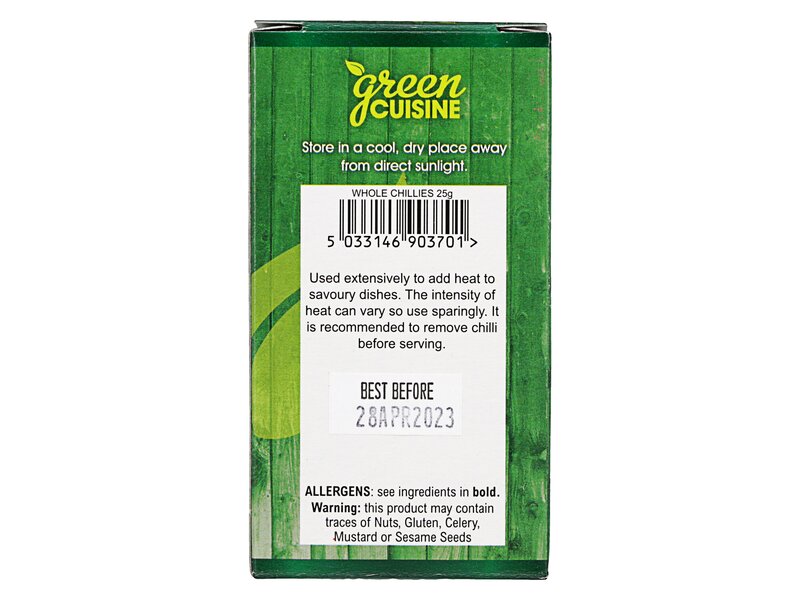 GC Chili egész Whole Chillies 25g