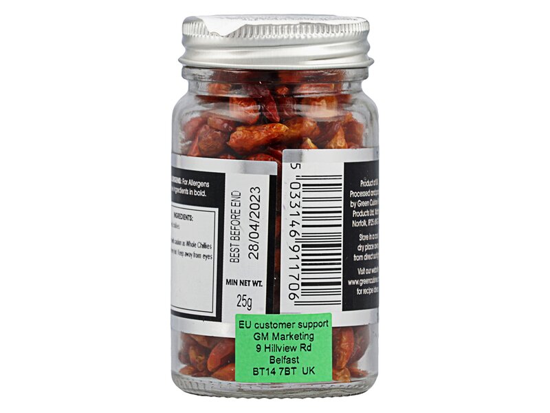GC Chilli egész Whole chillies üveg 25g