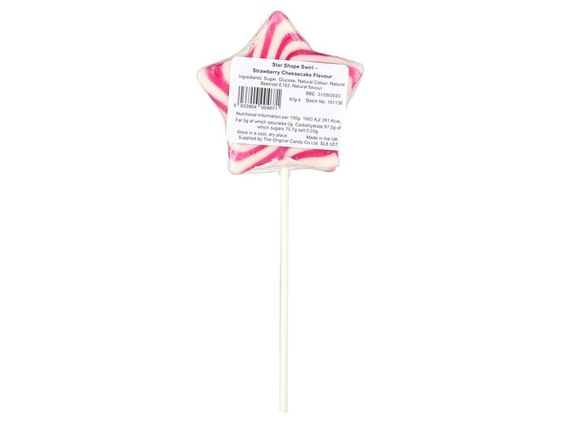Swirl Star strawberry cheesecake 60g