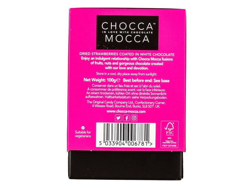Chocca Mocca Strawberries & cream 100g