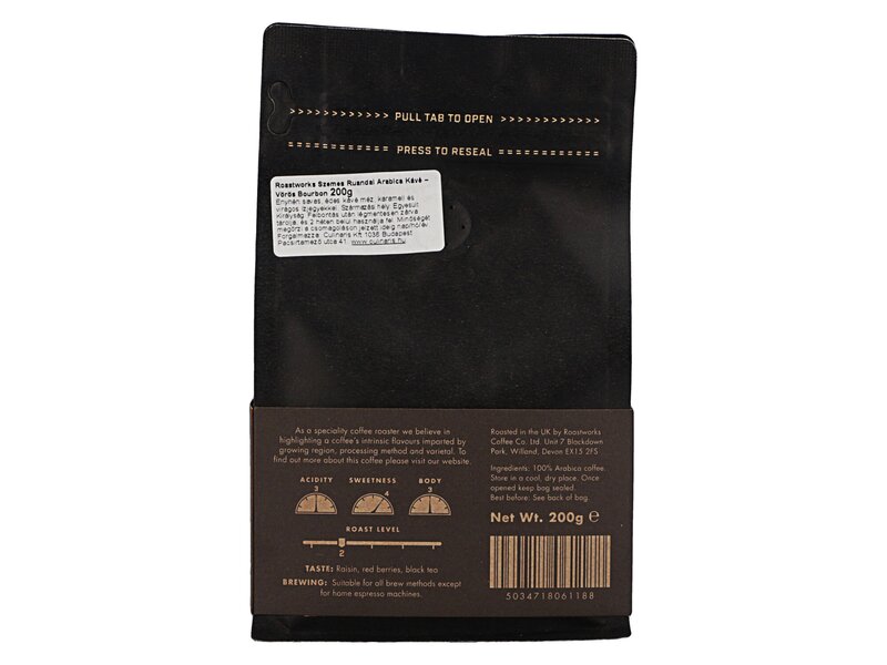 Roastworks Rwanda Karengera Whole Beans 200g