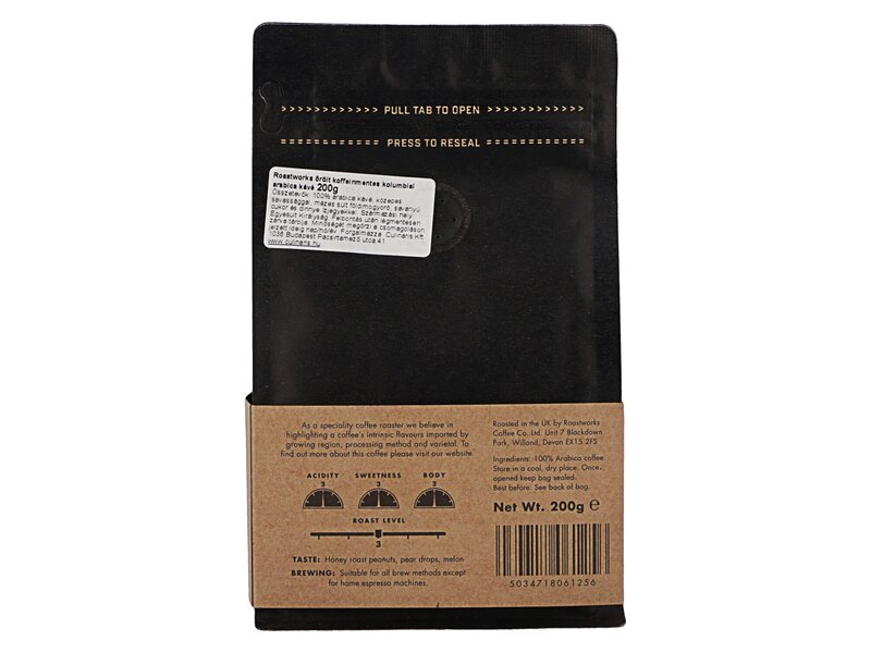 Roastworks Colombia Decaf Ground 200g