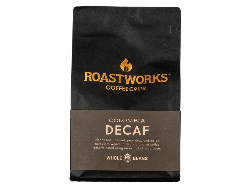 Roastworks Colombia koffeinmentes szemes kávé 200g