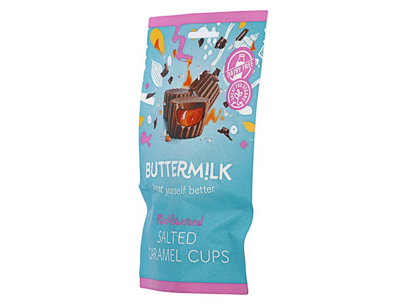 Buttermilk Dairy free Salted Caramel Chocolate Cups 100g