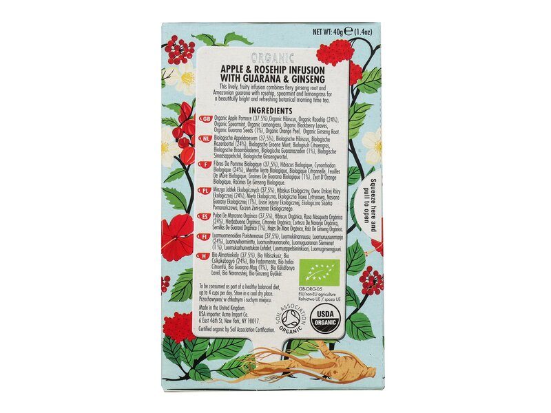 Heath & Heather Organic Morning time 20 filter 40g