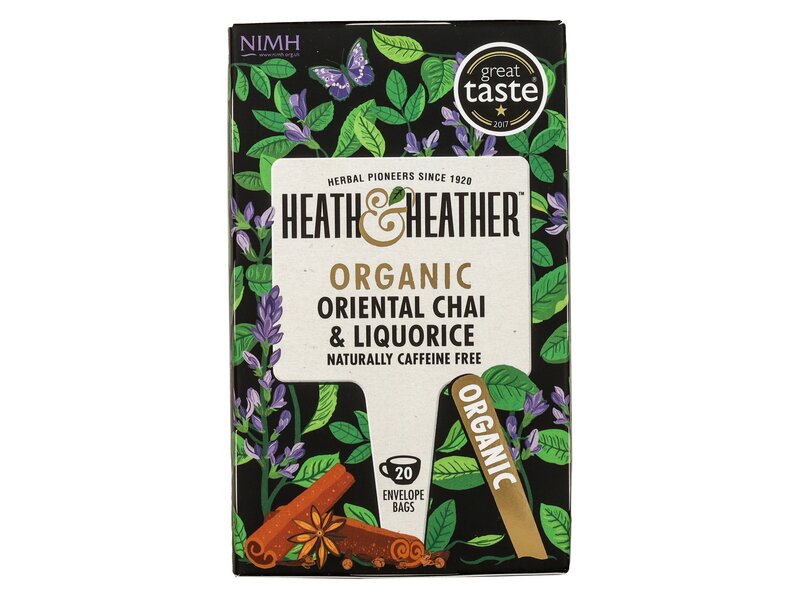 Heath & Heather Organic Oriental chai & liquorice 20 filter 40g