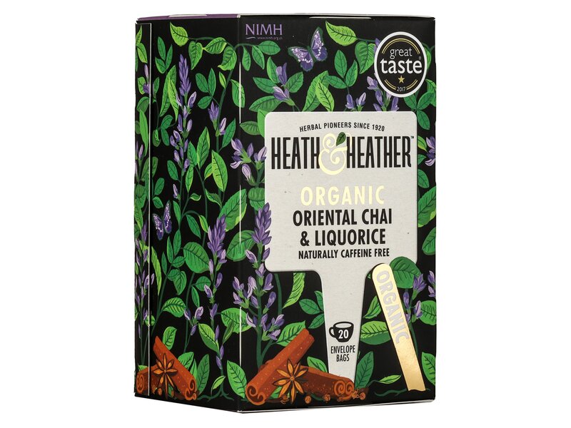 Heath & Heather Organic Oriental chai & liquorice 20 filter 40g