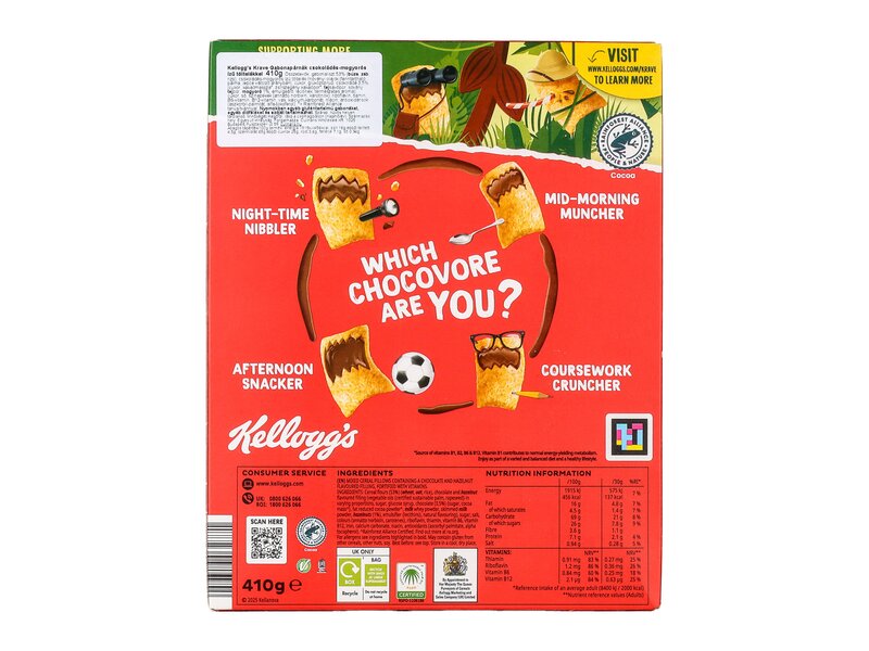 Kelloggs krave milk chocolate hazelnut 410g