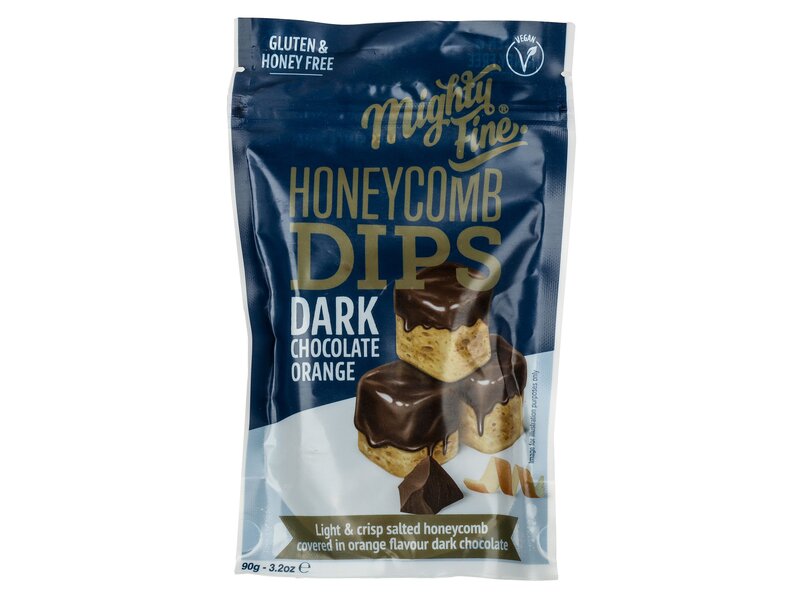 Mighty Fine Dark chocolate orange honeycomb dips 90g