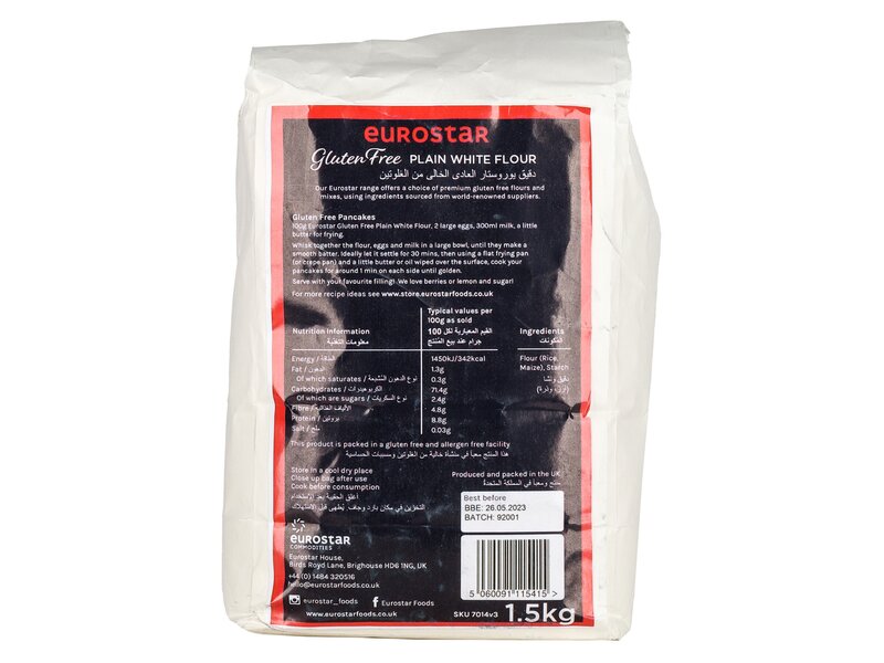 Eurostar Gluten Free Plain White Flour 1,5kg