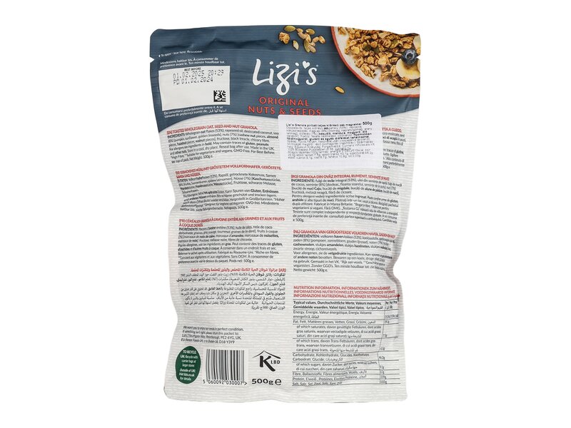 Lizi's Original Granola Diófélék és magvak 500g