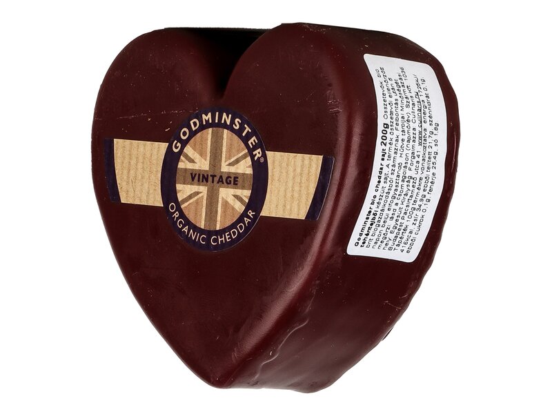Godminster szív alakú bio cheddar 200g