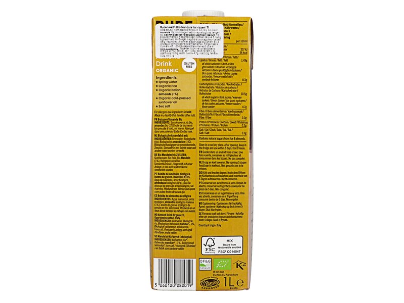 Rude Health Drink Organic Almond 1l