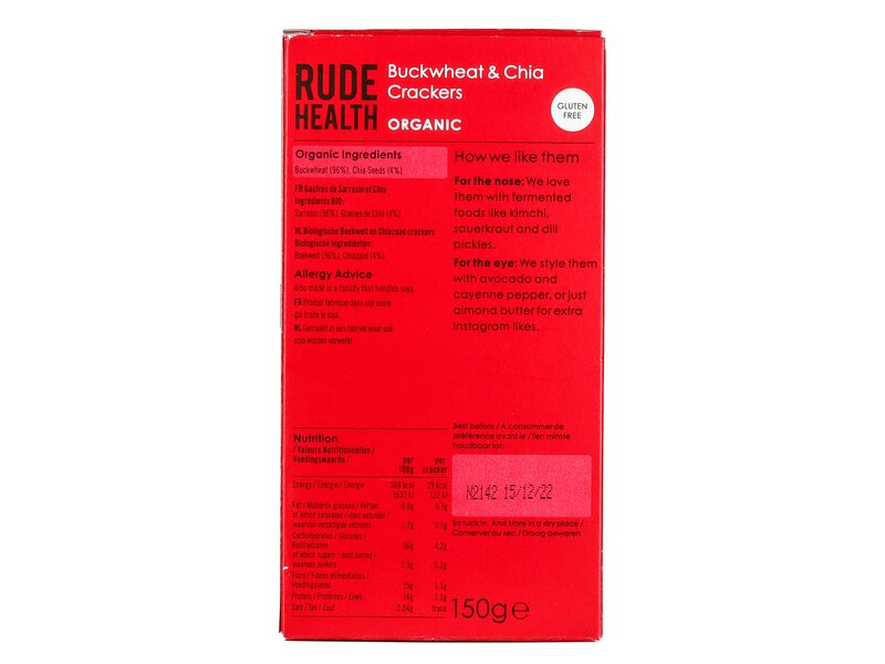 Rude Health hajdina & aztékzsálya mag 150g