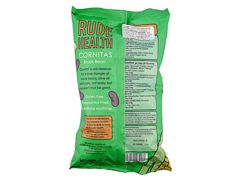 Rude Health Cornitas Black Bean 90g