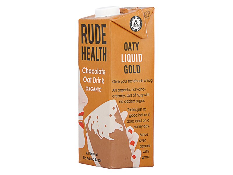 Rude Health Drink Organic Chocolate Oat 1l