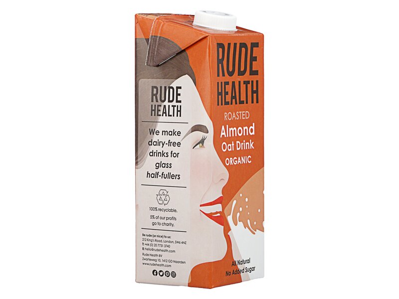 Rude Health Drink Organic Almond Oat 1l