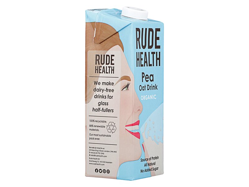 Rude Health Drink Organic Pea Oat 1l