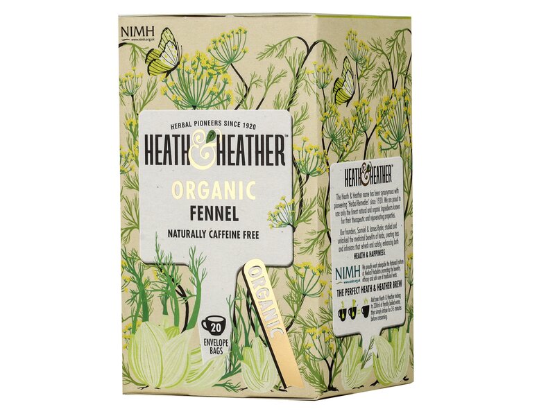 Heath & Heather Organic Fennel 20 filter 30g