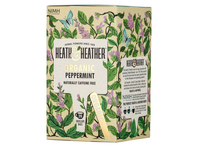 Heath & Heather Organic Peppermint 20 filter 20g