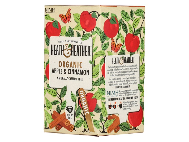 Heath & Heather Organic Apple & Cinnamon 20 filter 50g