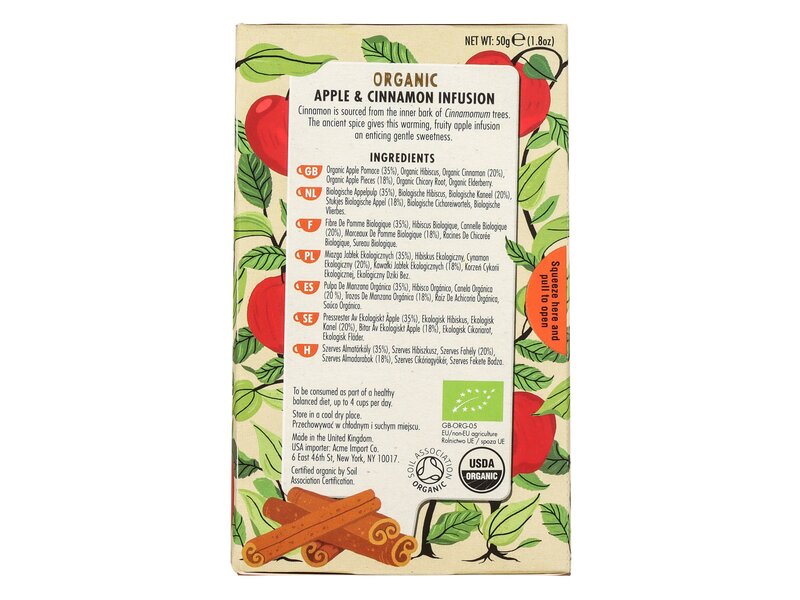 Heath & Heather Organic Apple & Cinnamon 20 filter 50g