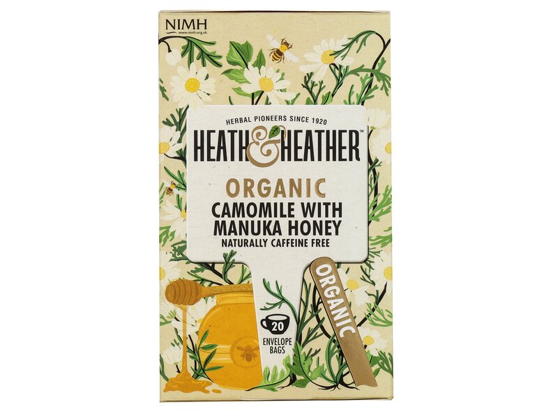 Heath & Heather Organic Camomille with Manuka honey 20 filter 30g