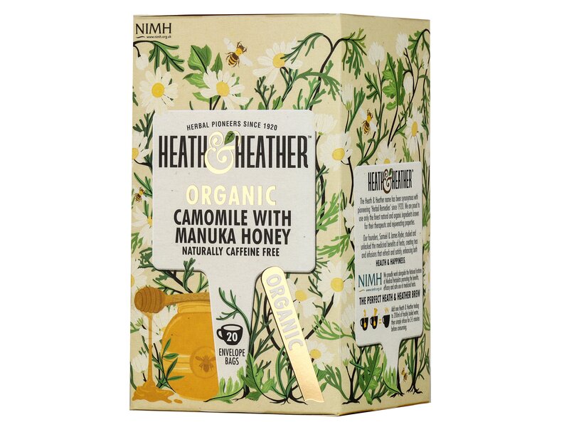 Heath & Heather Organic Camomille with Manuka honey 20 filter 30g