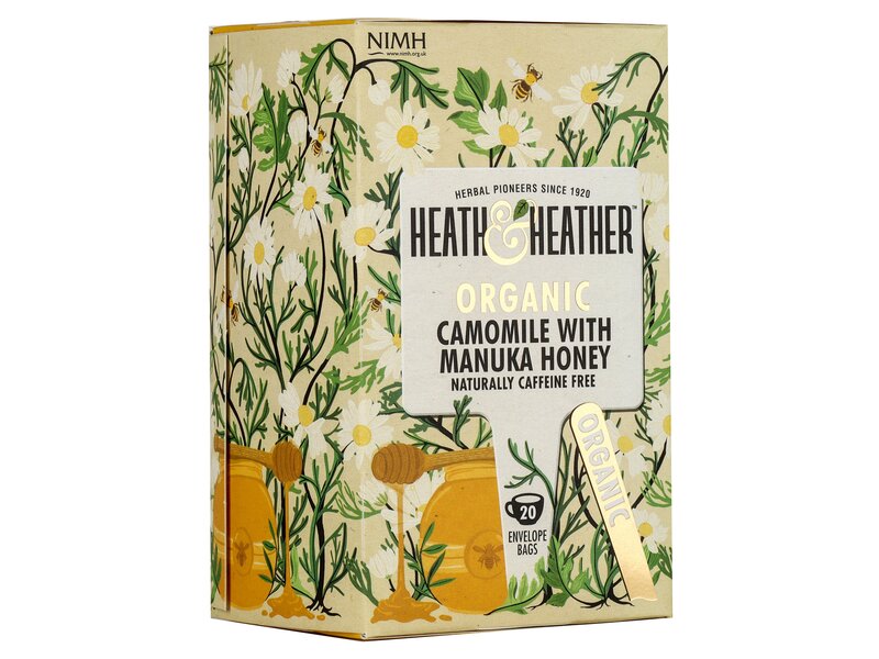 Heath & Heather Organic Camomille with Manuka honey 20 filter 30g