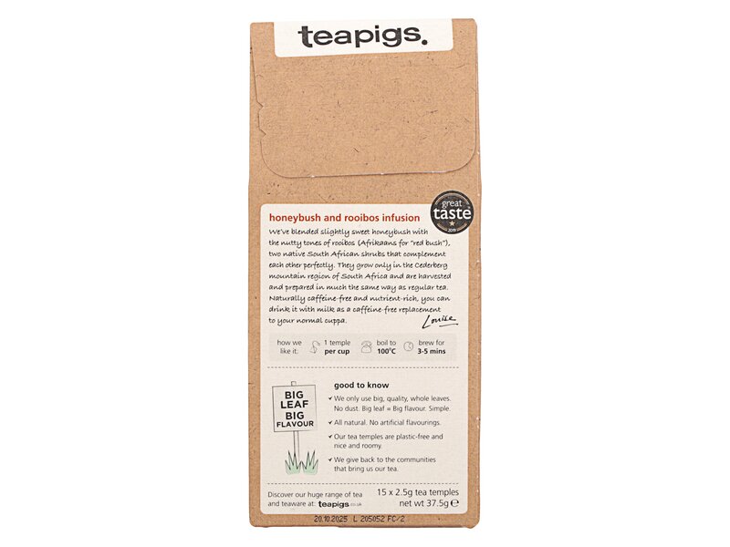 Teapigs Honeybush and rooibos 15db filter 37,5g