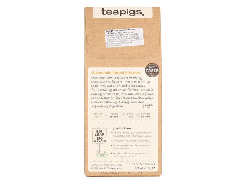 Teapigs kamilla filteres tea (15db) 22,5g