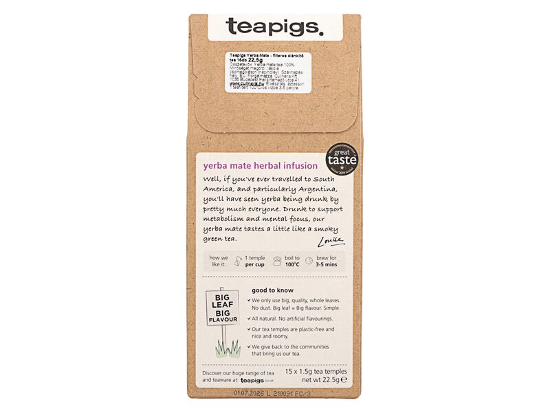 Teapigs yerba mate tea 15db filter 22,5g
